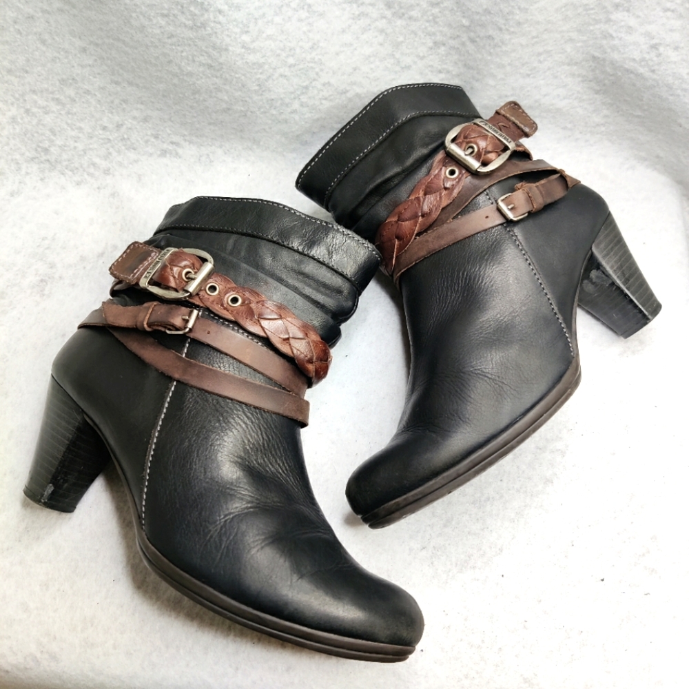 Pikolonos Ankle Bootie Braided Wrapped Strap Sz 39